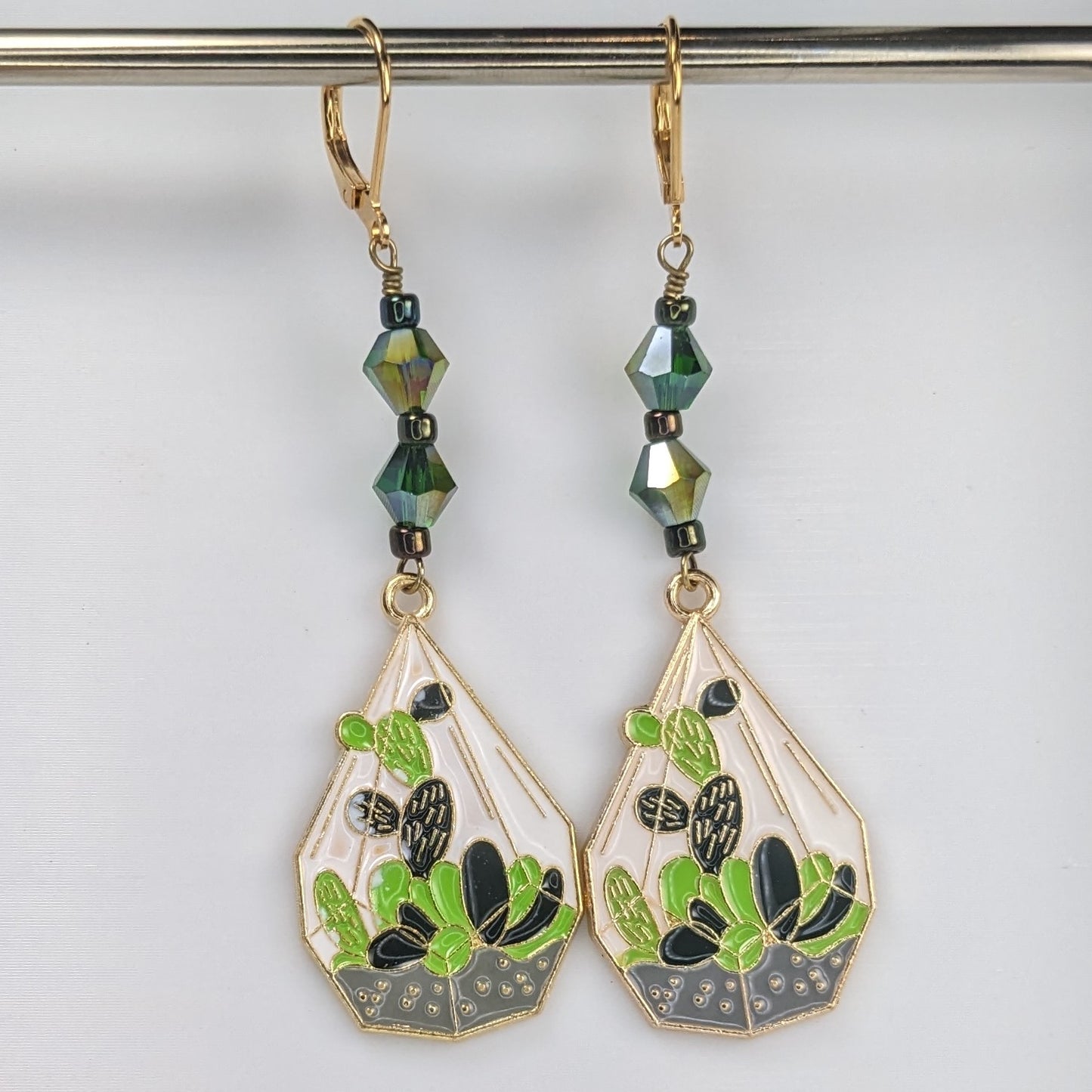 Succulent Terrarium Earrings