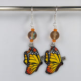 Profile Enamel Butterfly Markers & Earrings