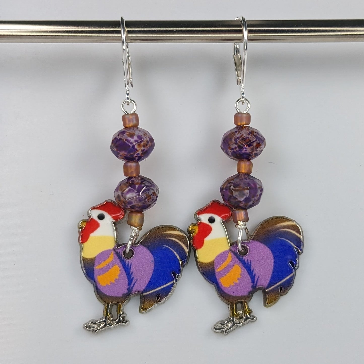 Roosters Markers & Earrings