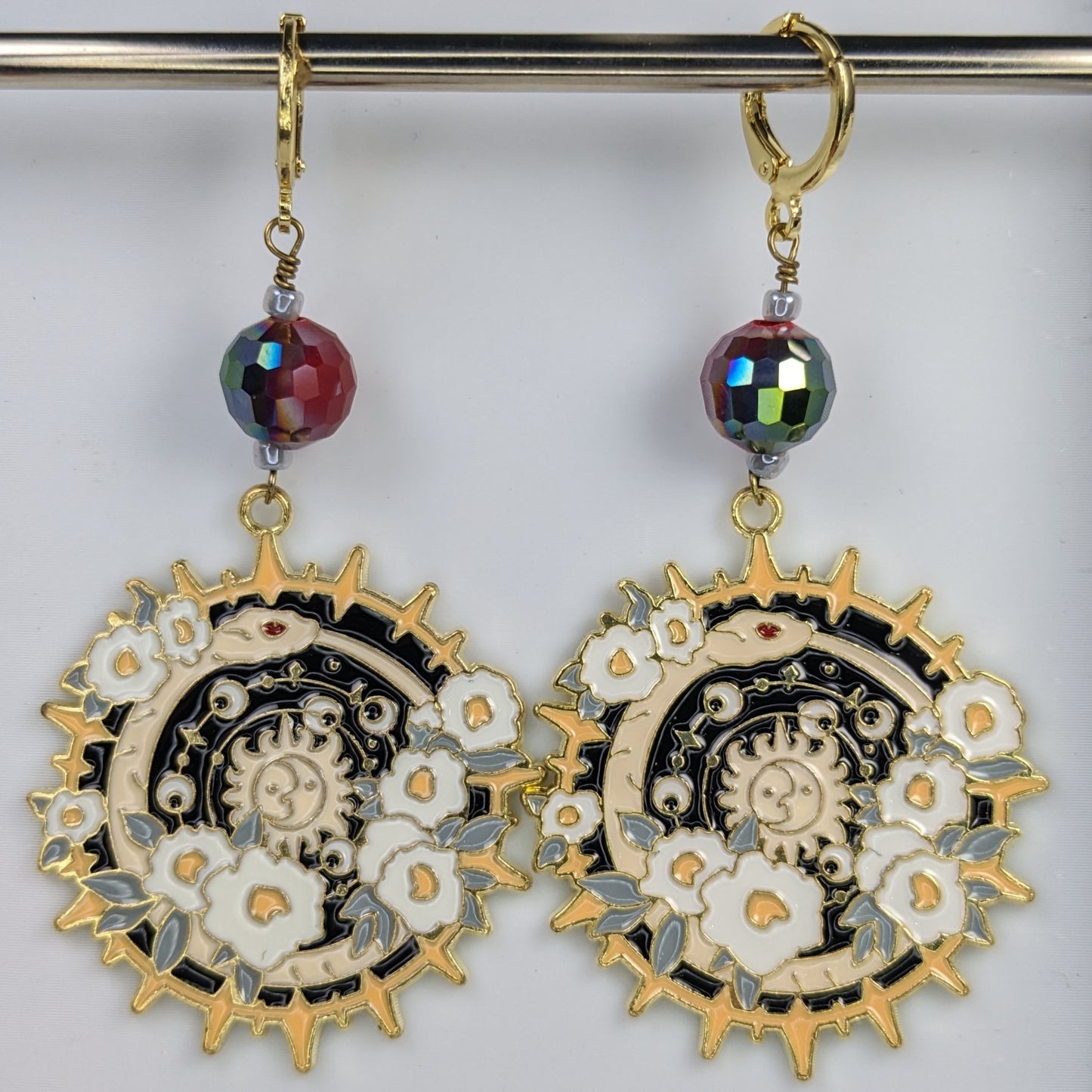 Ouroboros Earrings & Stitch Markers