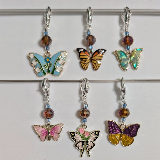 Enamel Butterfly Markers & Earrings