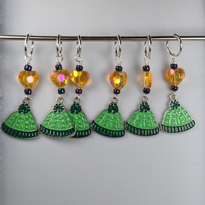 PomPom Hat Earrings and Markers