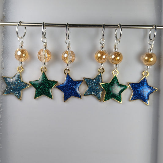 Sparkle Star Earrings & Markers