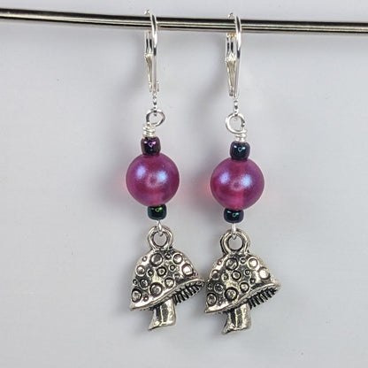 Mushrooms Earrings & Stitch Markers