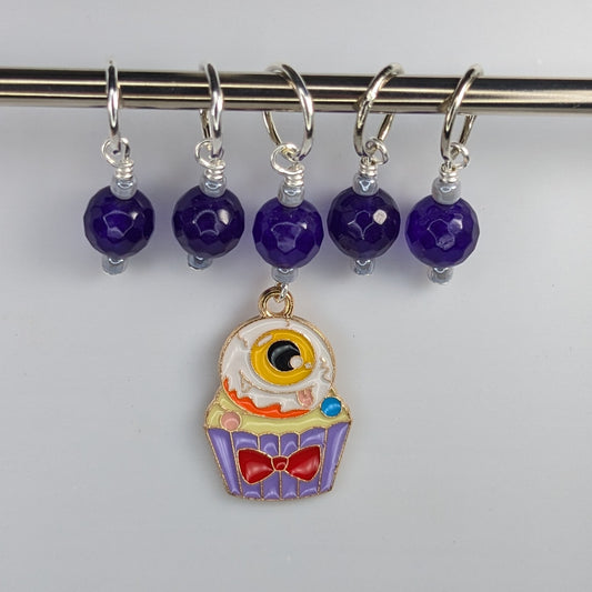 Eye See You Cupcake Stitch Markers