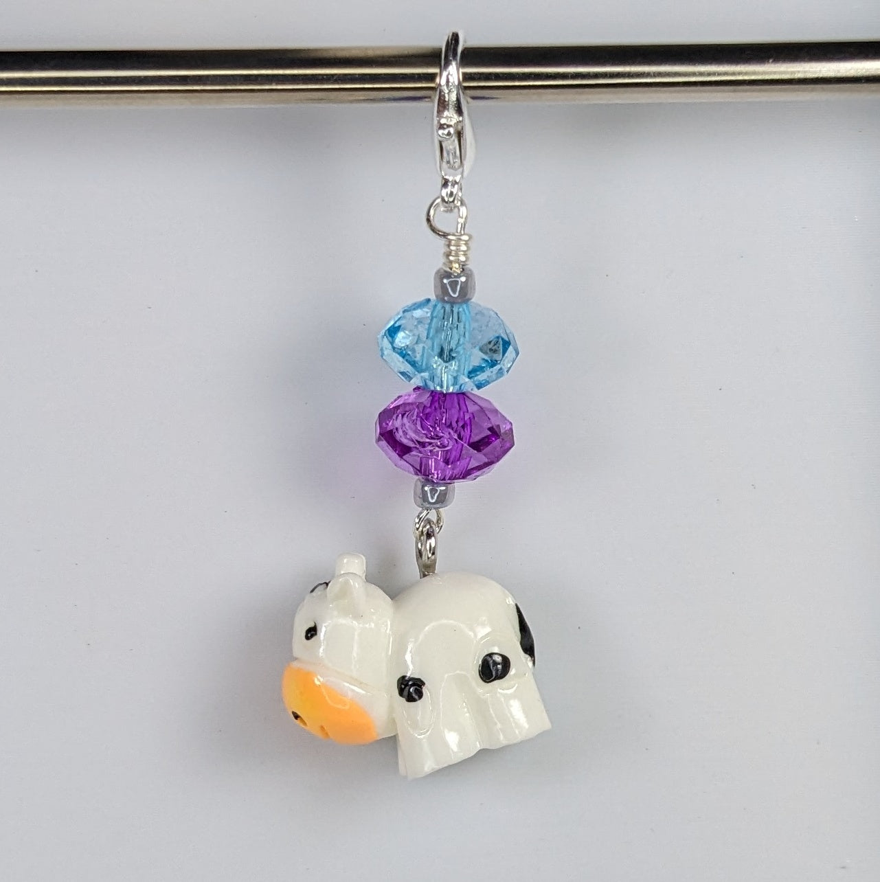 Resin 3d Cows Earrings & Stitch Markers