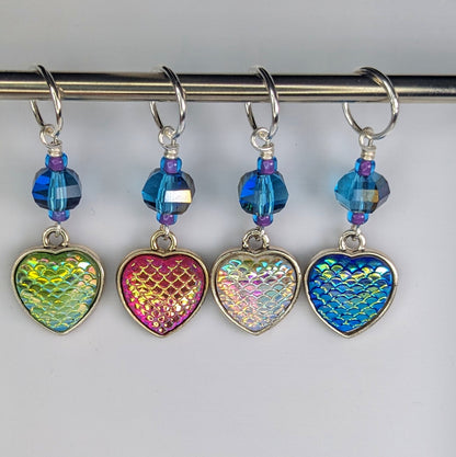 Mermaid Heart Stitch Markers