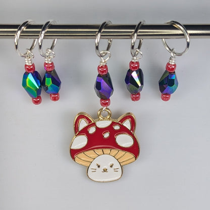 Cat-Shroom Markers & Earrings