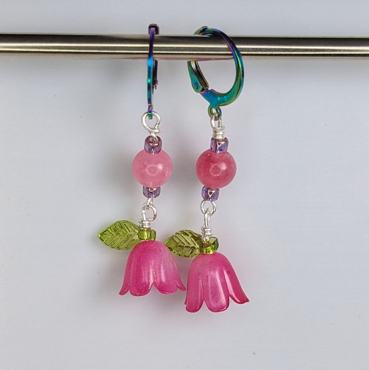 Flower and Leaf Drops Markers & Earrings