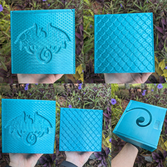 3D printed Yarn Bowl--Zentangle Dragon & Scales