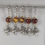 Mushrooms Earrings & Stitch Markers