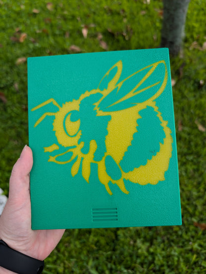 3D printed Notions Box--Fuzzy Bumblebee