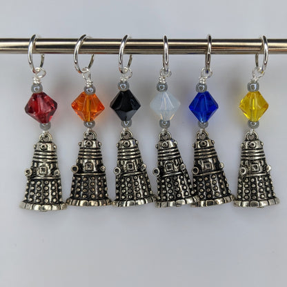 Officer Dalek Earrings & Stitch Markers