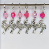 Fabulous Flamingo Earrings & Stitch Markers