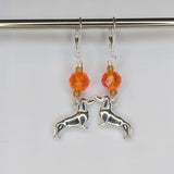 Dachshund Earrings & Stitch Markers
