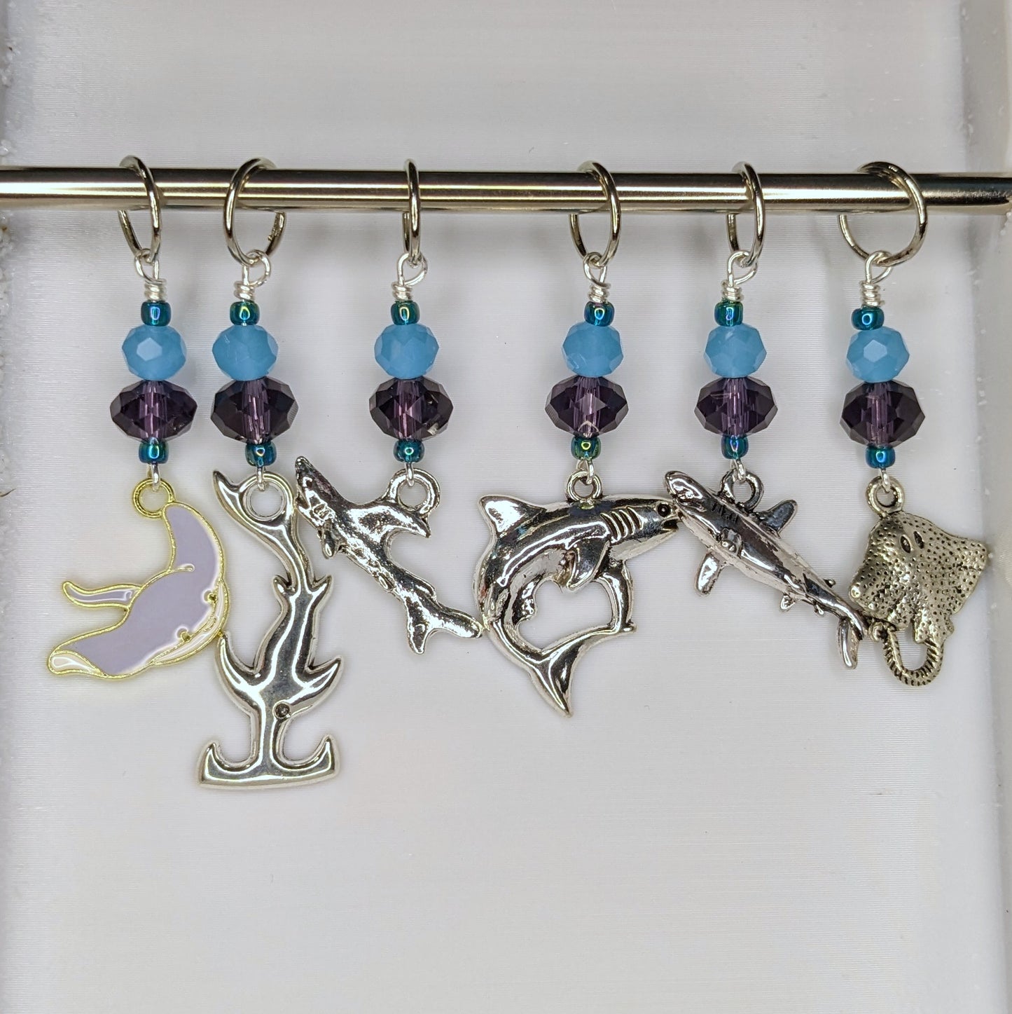 Cartilaginous Fishes Earrings & Stitch Markers
