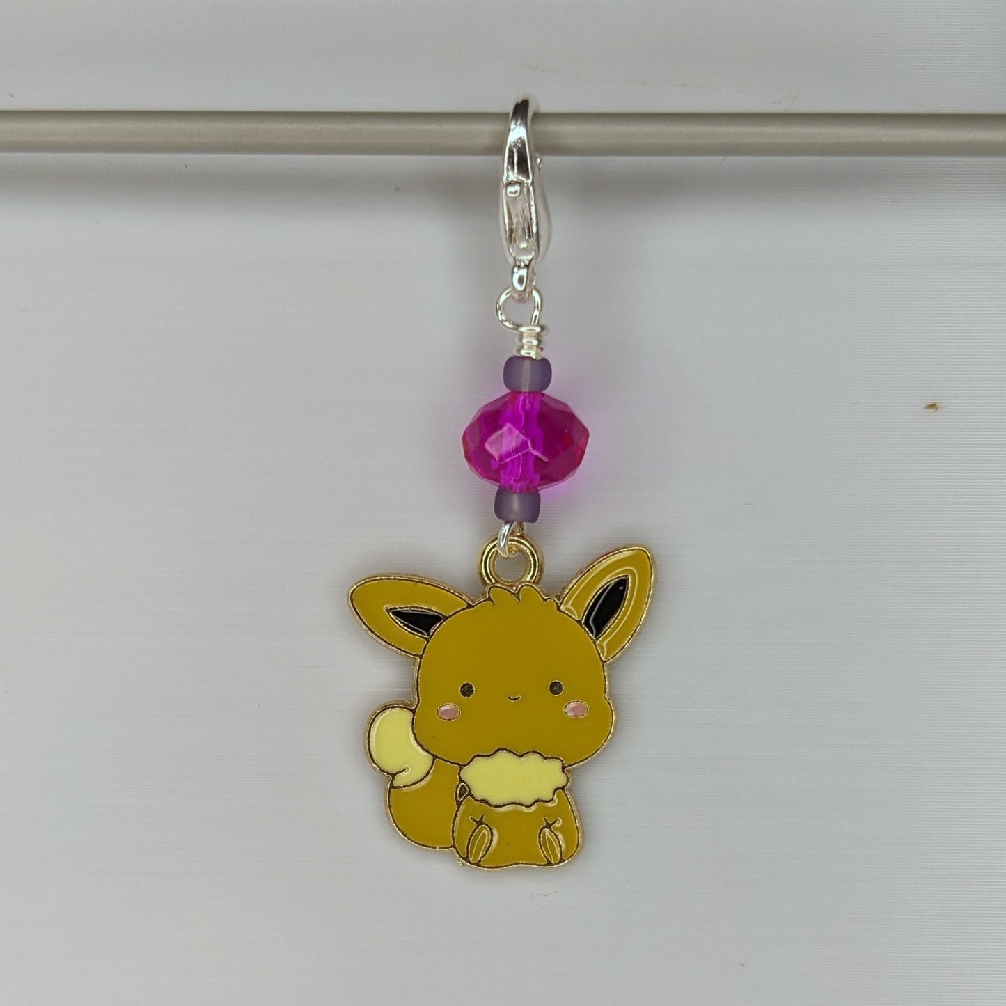 Enamel Pocket Monsters Stitch Markers & Earrings