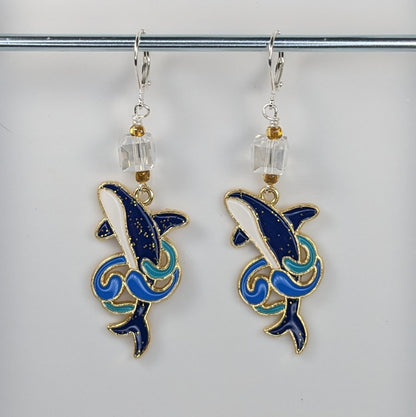 Whale Ballet Enamel Stitch Markers