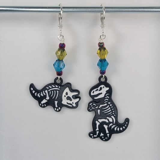 Fossils Stitch Markers & Earrings