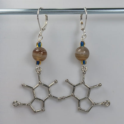 Caffeine Earrings & Stitch Markers