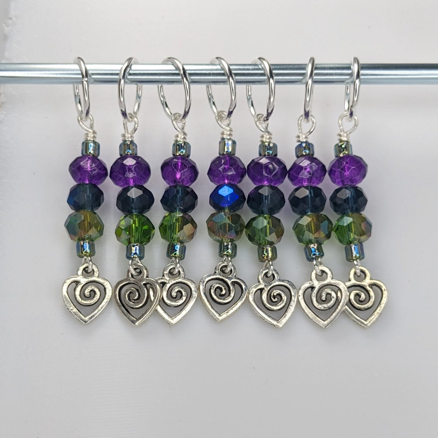 Heart Spiral Stitch Markers