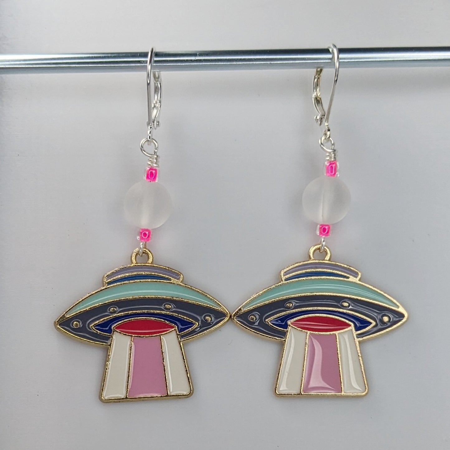 Flying Saucer Earrings & Stitch Markers