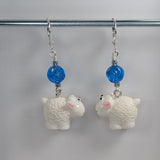 Resin Sheep Earrings & Stitch Markers