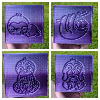 3D printed Yarn Box--Sloths