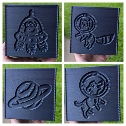 3D printed Yarn Box--Space Pets