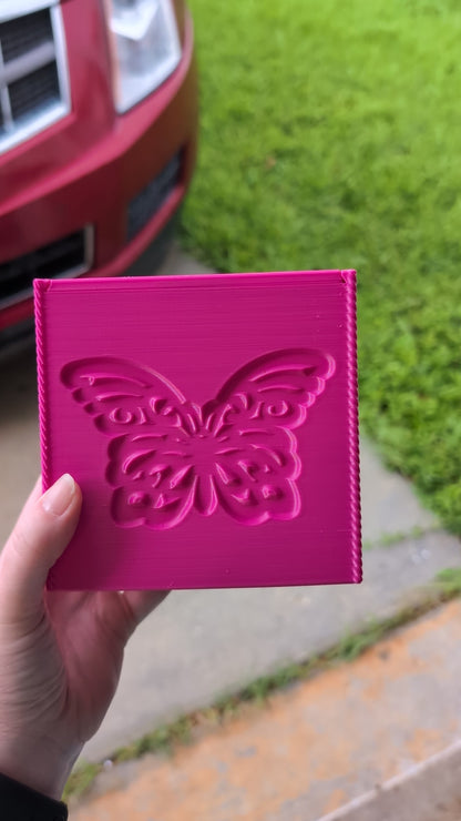 3D printed Yarn Box--Butterflies