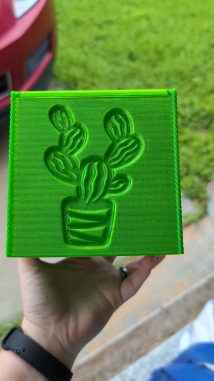 3D printed Yarn Box--Succulents