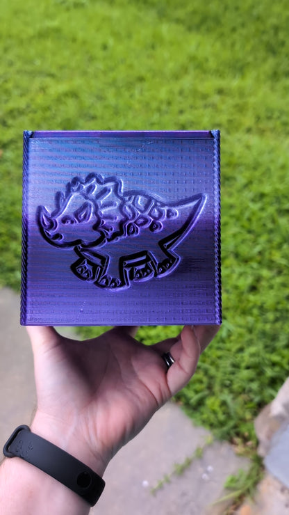 3D printed Yarn Box--Dinos