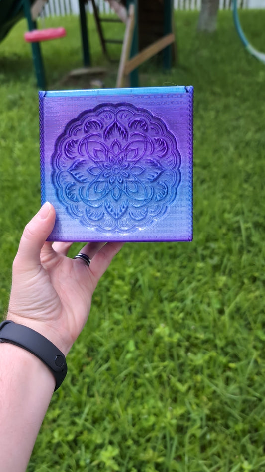 3D printed Yarn Bowl--Floral Mandala x4