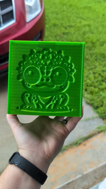 3D printed Yarn Box--Frogs