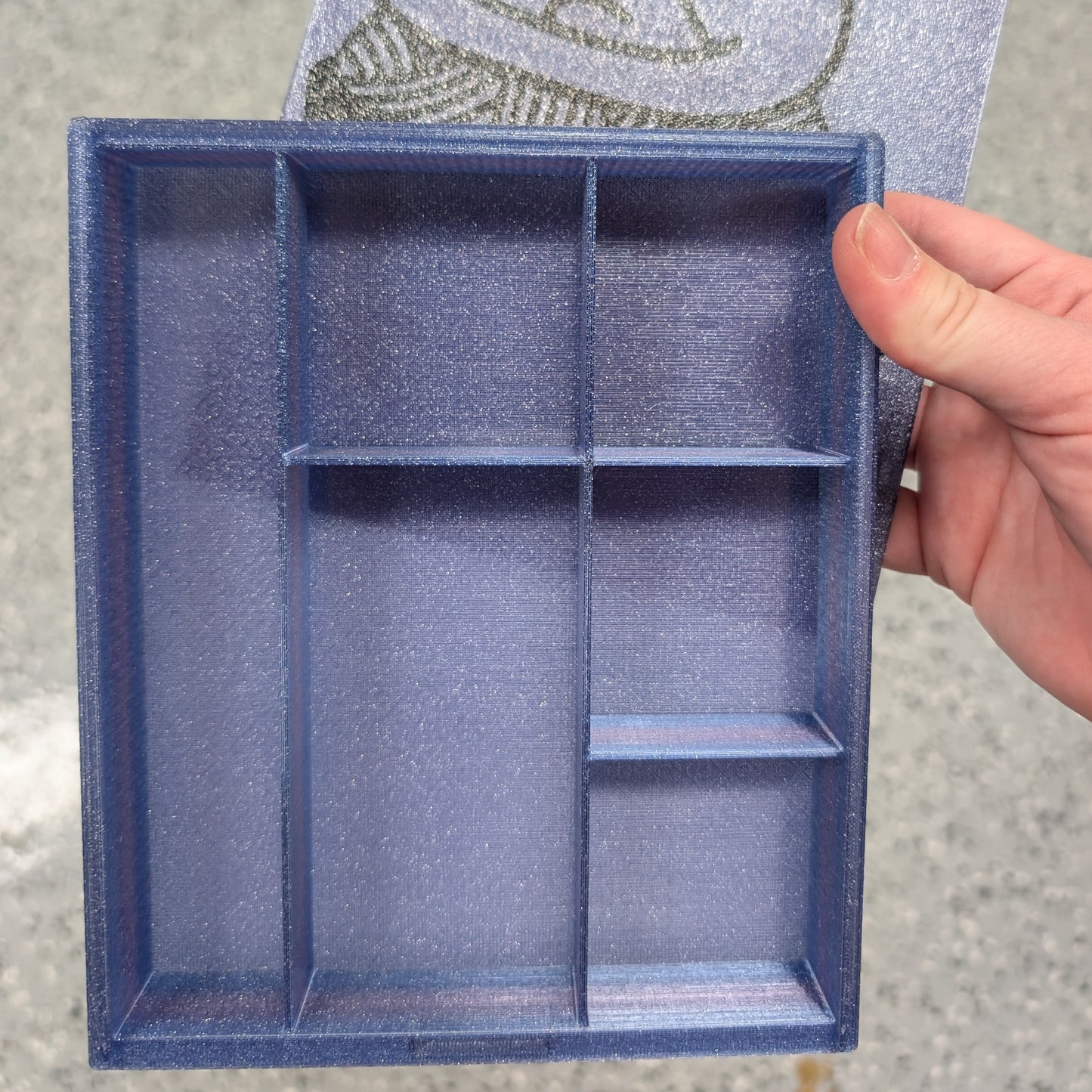 3D printed Notions Box--Sleepy Cat in Yarn