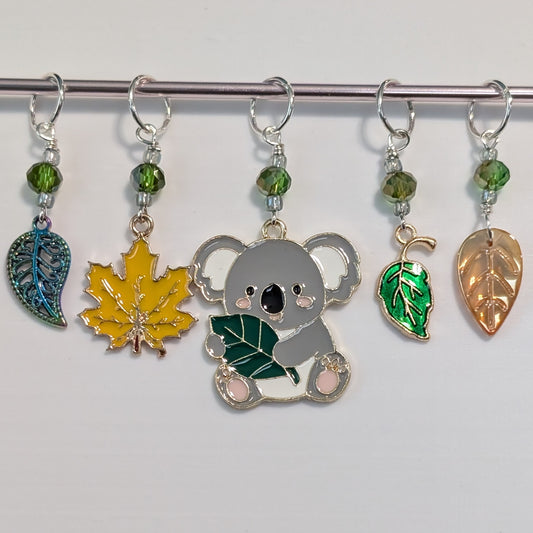 Koala-fied Earrings and Stitch Markers