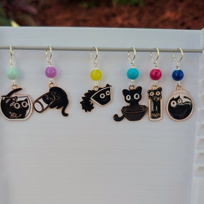 The Void Causes Trouble Enamel Earrings & Stitch Markers