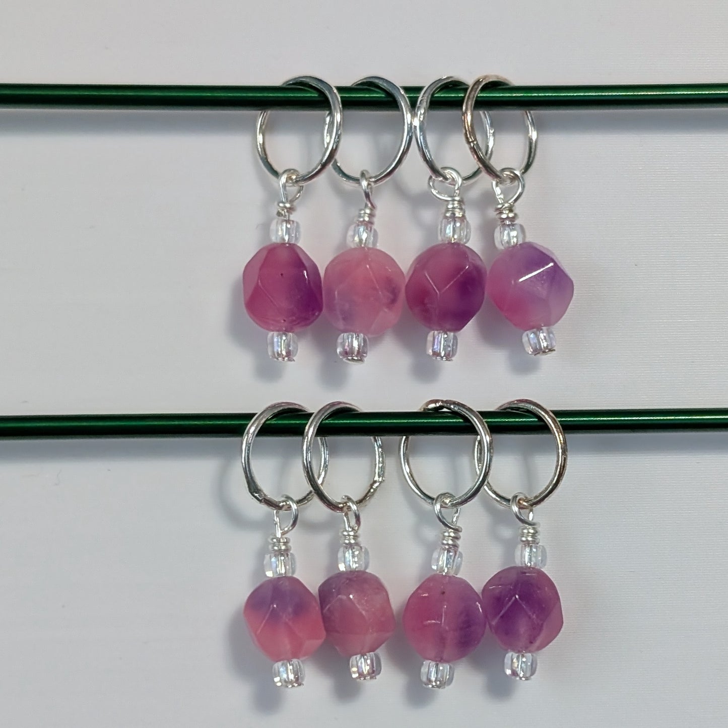 Simple Bead Stitch Markers: Rings