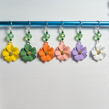 Flowers Earrings & Stitch Markers