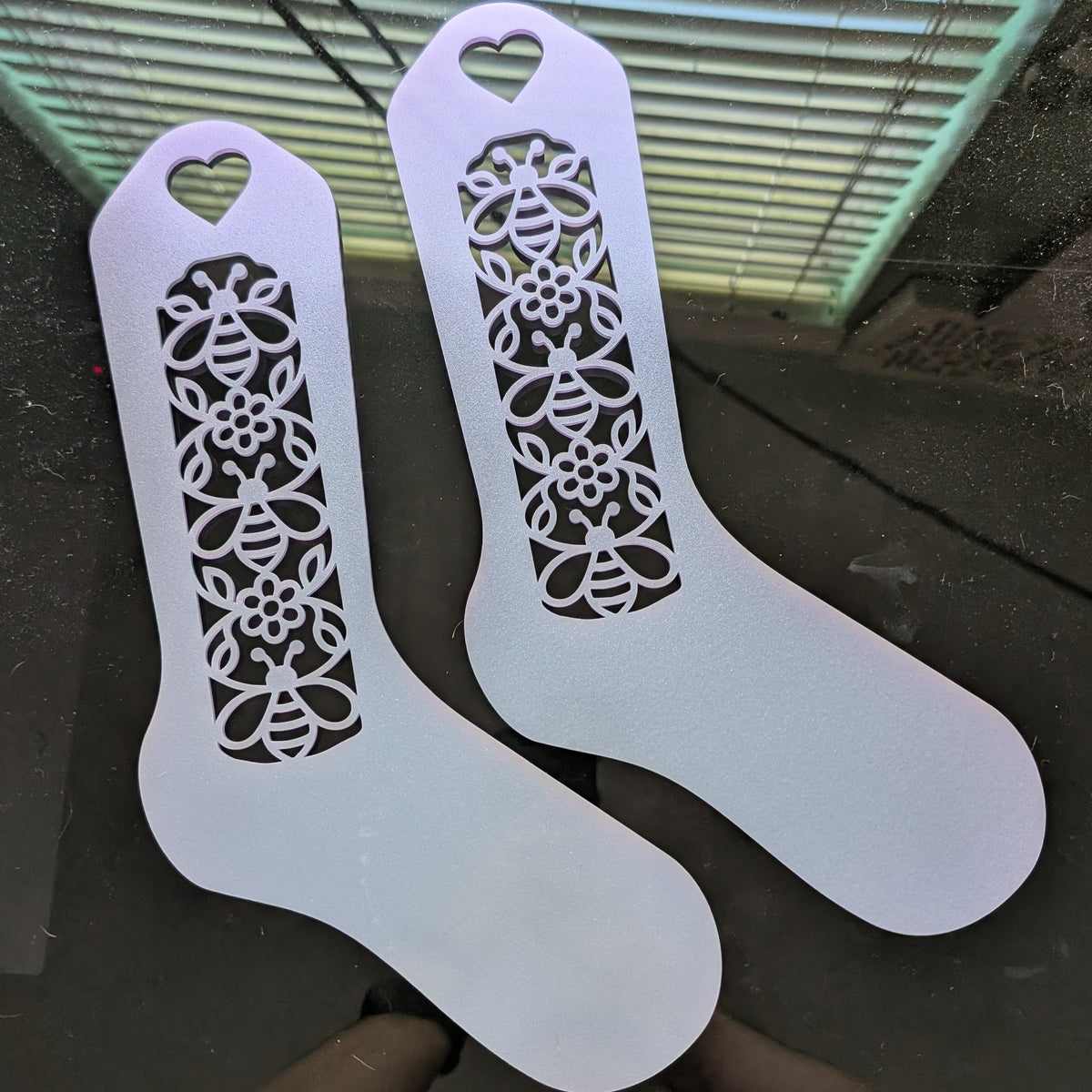 Bees! Acrylic Laser Cut Sock Blockers