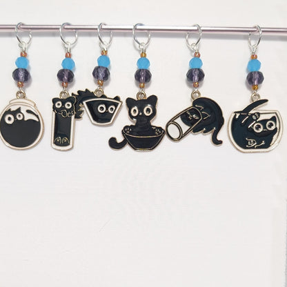 The Void Causes Trouble Enamel Earrings & Stitch Markers