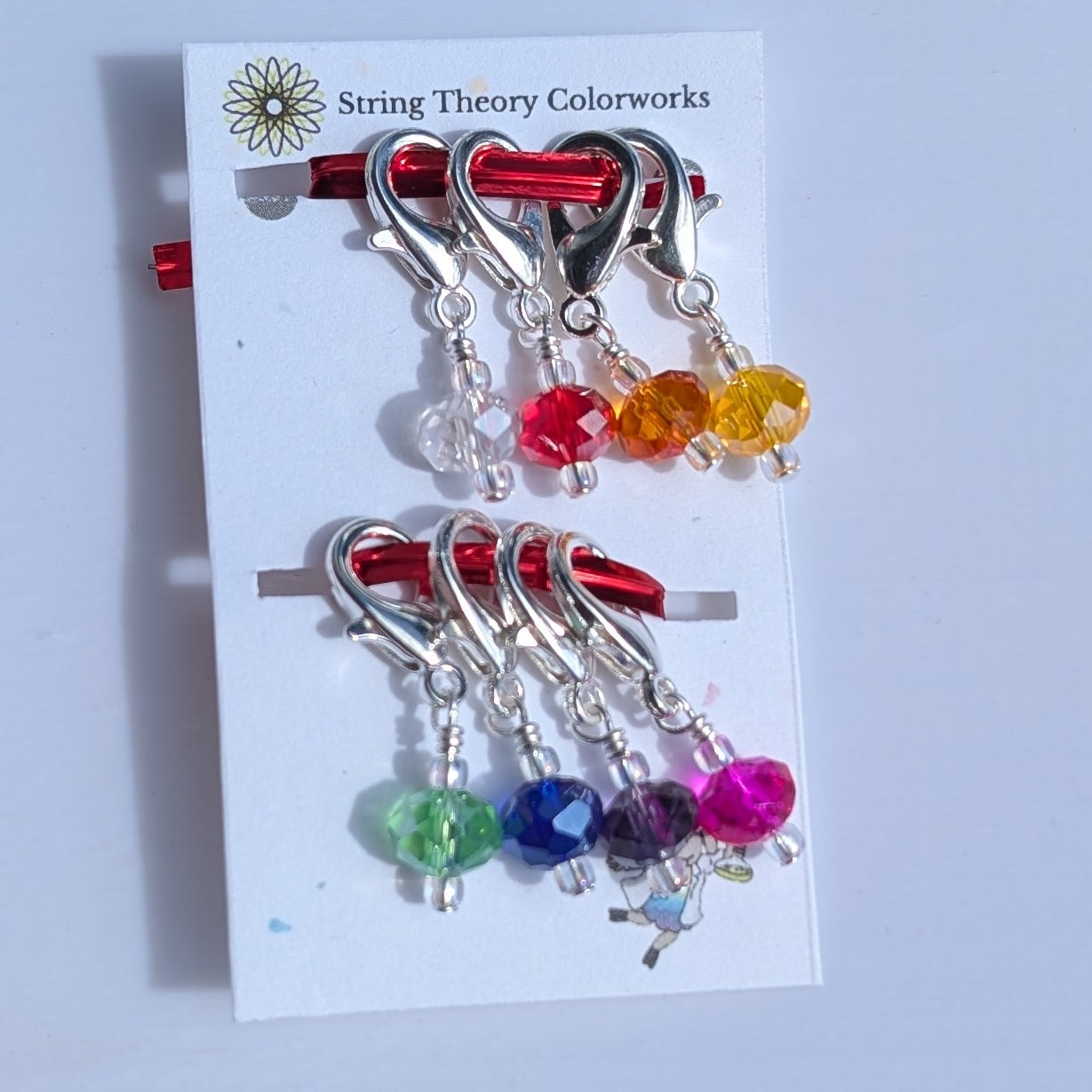 Simple Bead Stitch Markers: Lobster Claws
