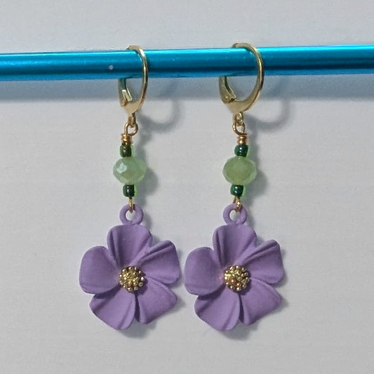 Flowers Earrings & Stitch Markers