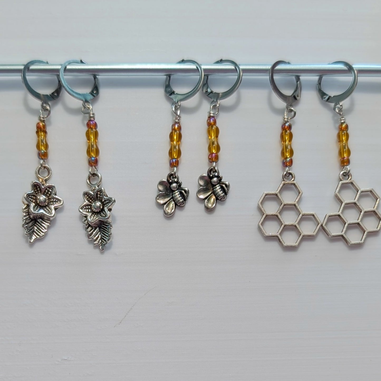Tiny Bee Stitch Marker Set