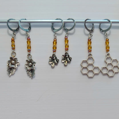 Tiny Bee Stitch Marker Set