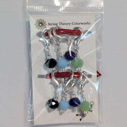 Simple Bead Stitch Markers: Lobster Claws
