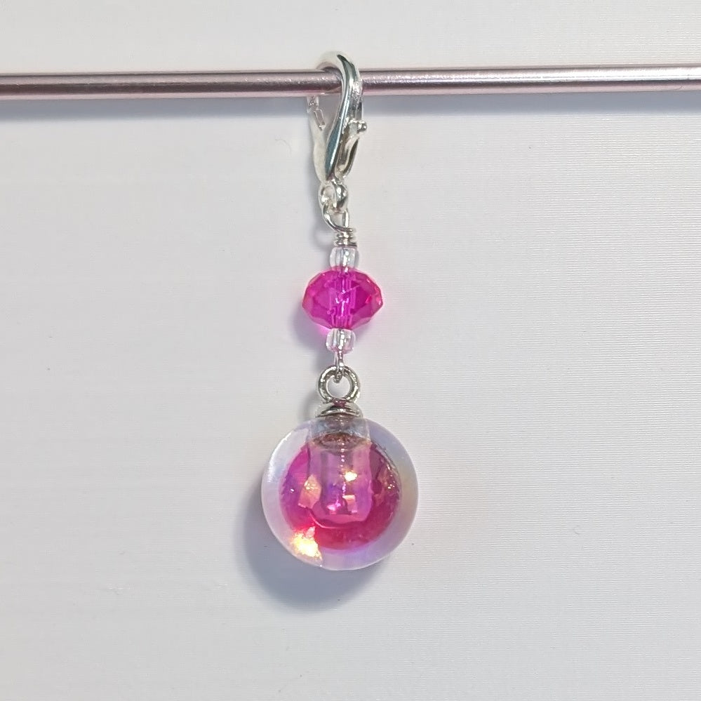 Glass Bubble Stitch Markers & Earrings
