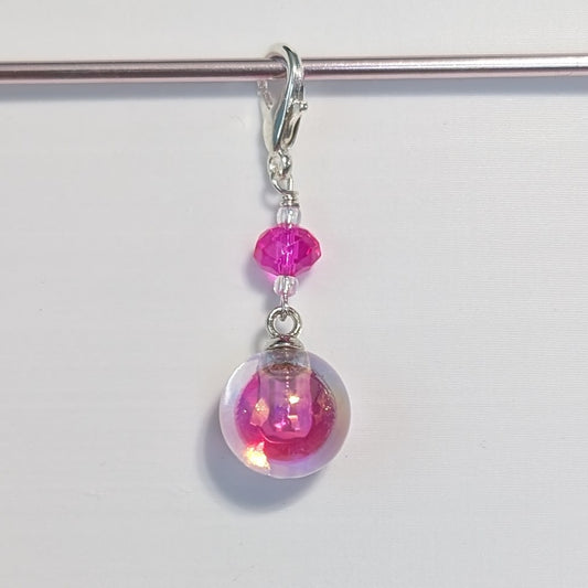 Glass Bubble Stitch Markers & Earrings