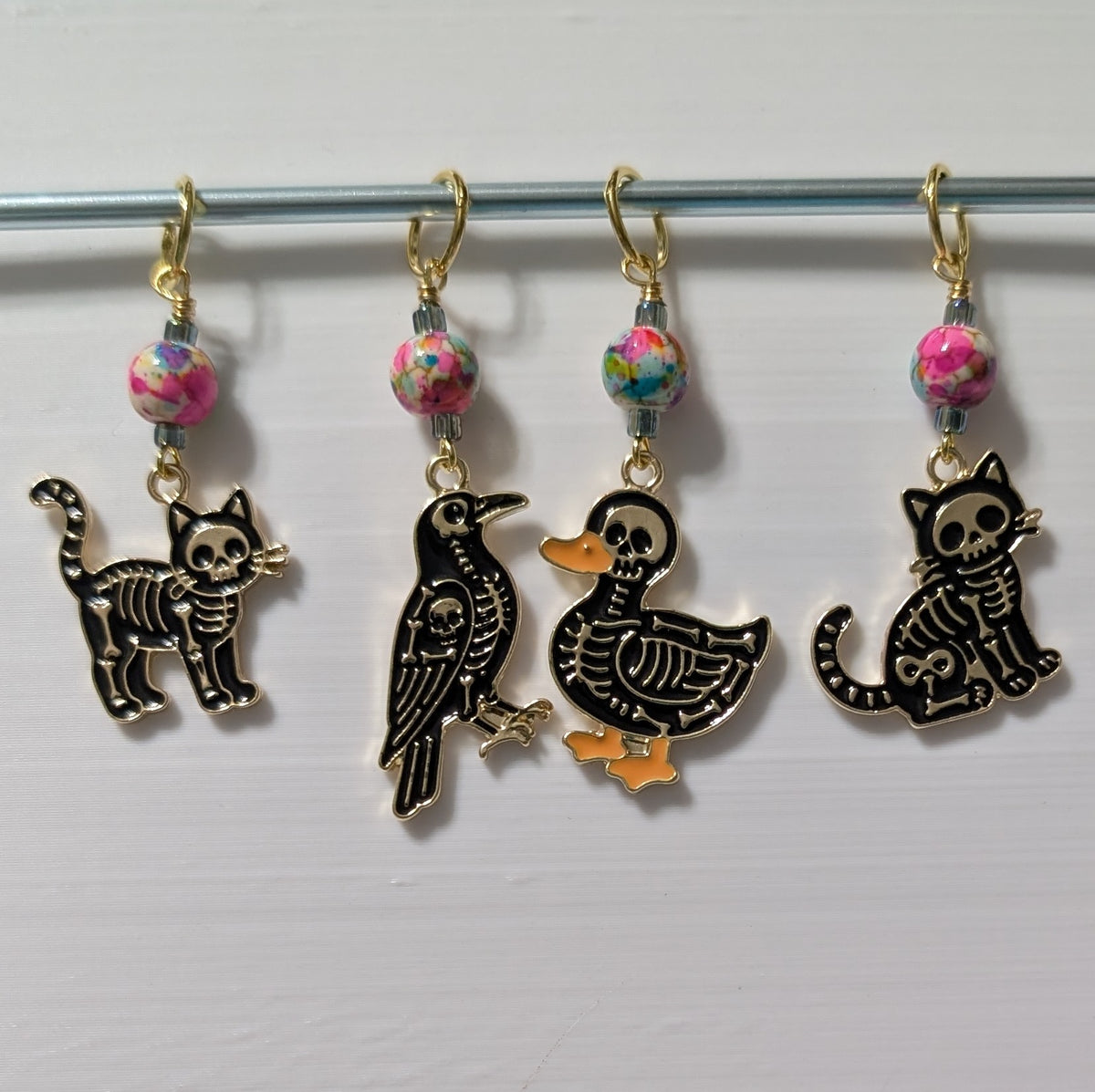 That's not how bones work Stitch Markers and Earrings