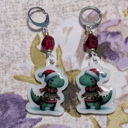 Winter Critters Earrings & Stitch Markers